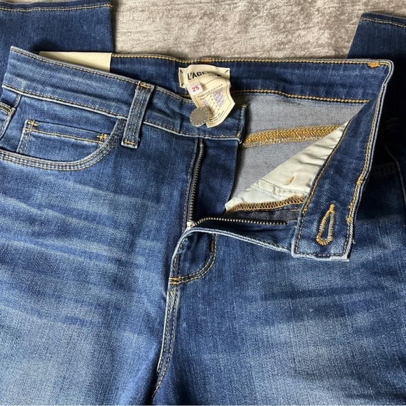 NWT L'agence Margot High Rise Skinny Jeans Size 25” Waist Stretch Blue Neptune - Picture 7 of 15